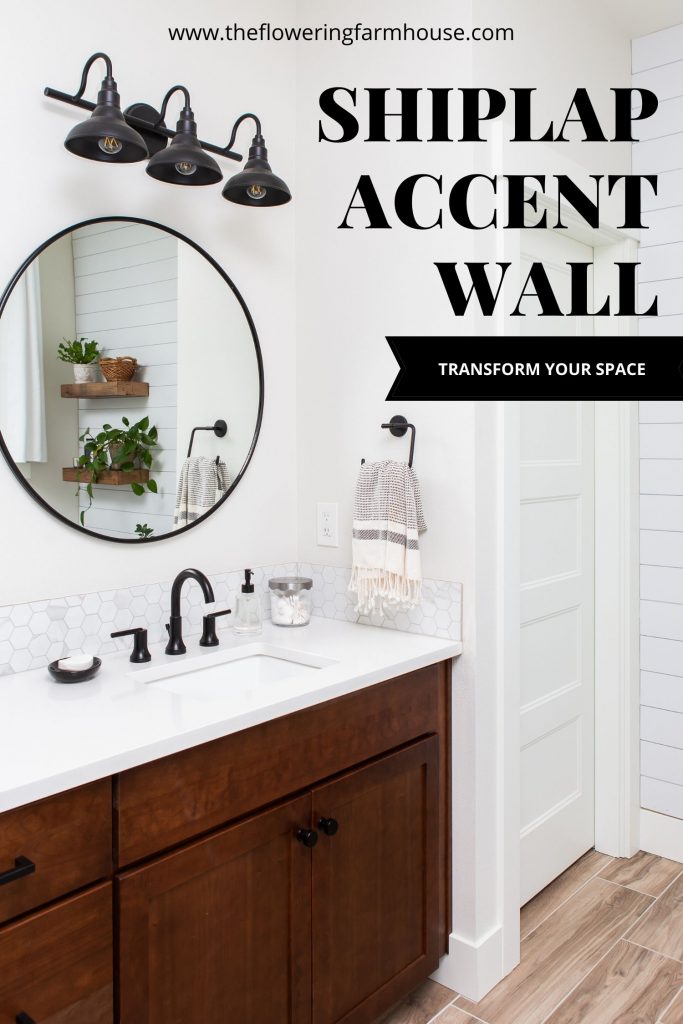 shiplap accent wall